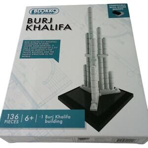 Blokko Burj Khalifa 3D Block Building Puzzle – 136 Pieces – Ages 6+